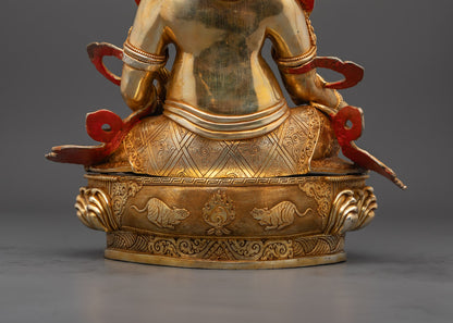 Yellow Dzambhala Sculpture | Lord Kubera