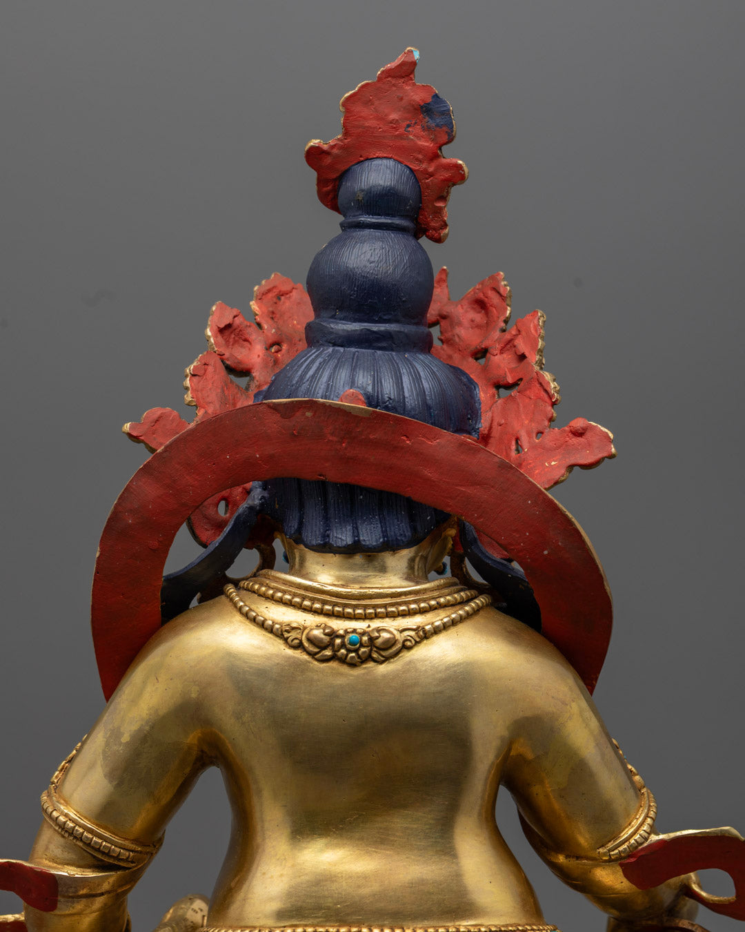 Hand-Carved Jambhala Statue | Tibetan Wealth Deity
