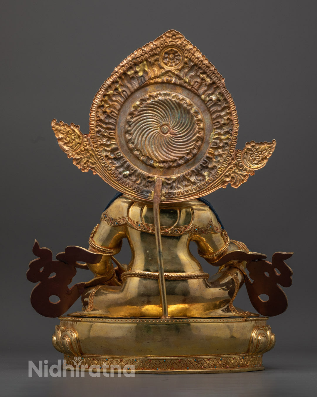 Spiritual Dzambhala Statue | Handcrafted 24K Gold