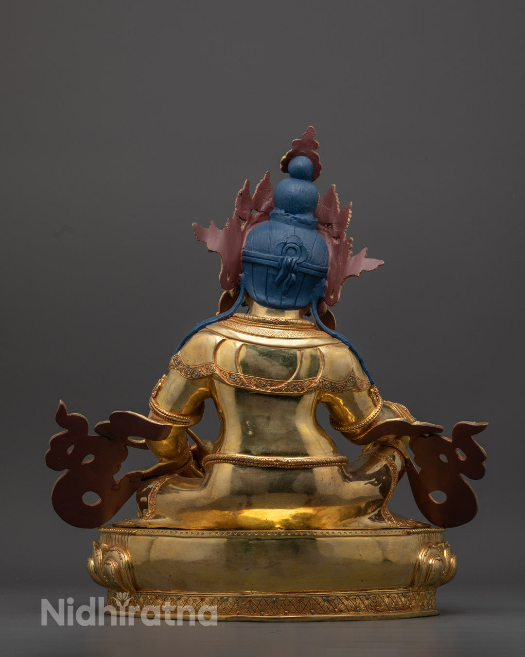 Spiritual Dzambhala Statue | Handcrafted 24K Gold