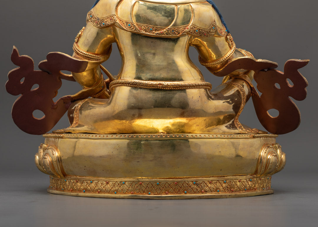 Spiritual Dzambhala Statue | Handcrafted 24K Gold