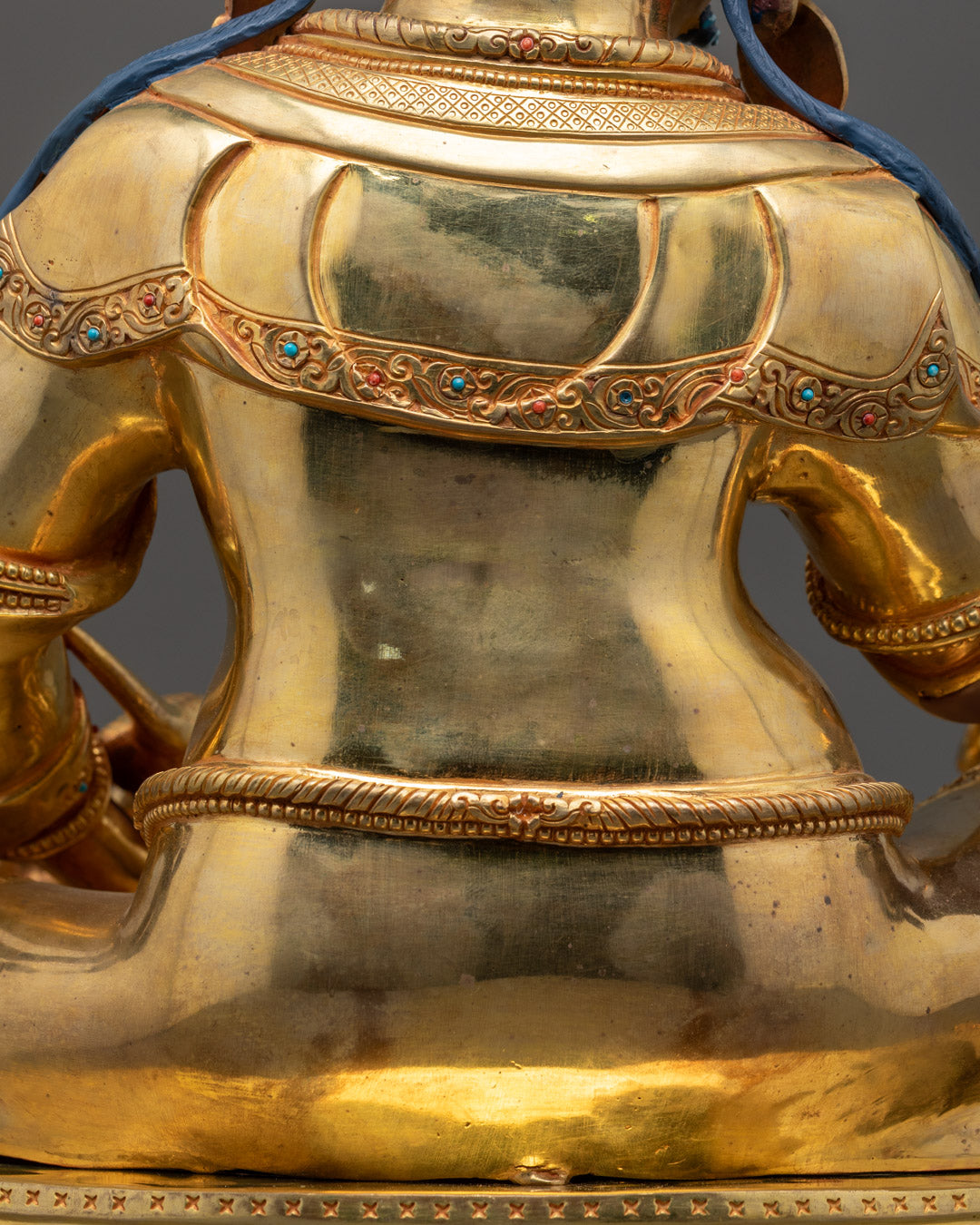 Spiritual Dzambhala Statue | Handcrafted 24K Gold