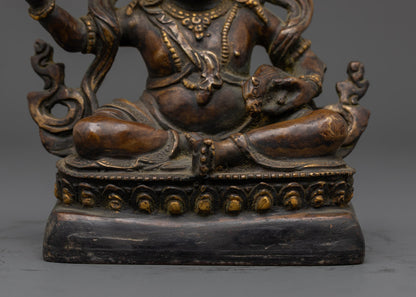 Tibetan Dzambhala Statue | Sacred Buddhist Idol for Money