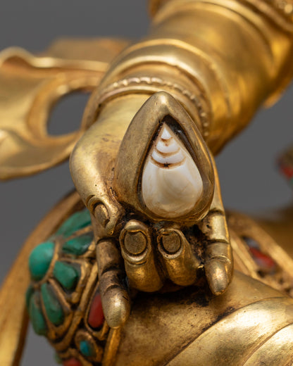 Hand-Carved Jambhala Statue | Tibetan Wealth Deity