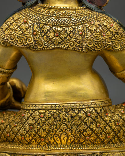 Wealth God Jambhala Sculpture |  Tibetan Prosperity & Abundance Deity
