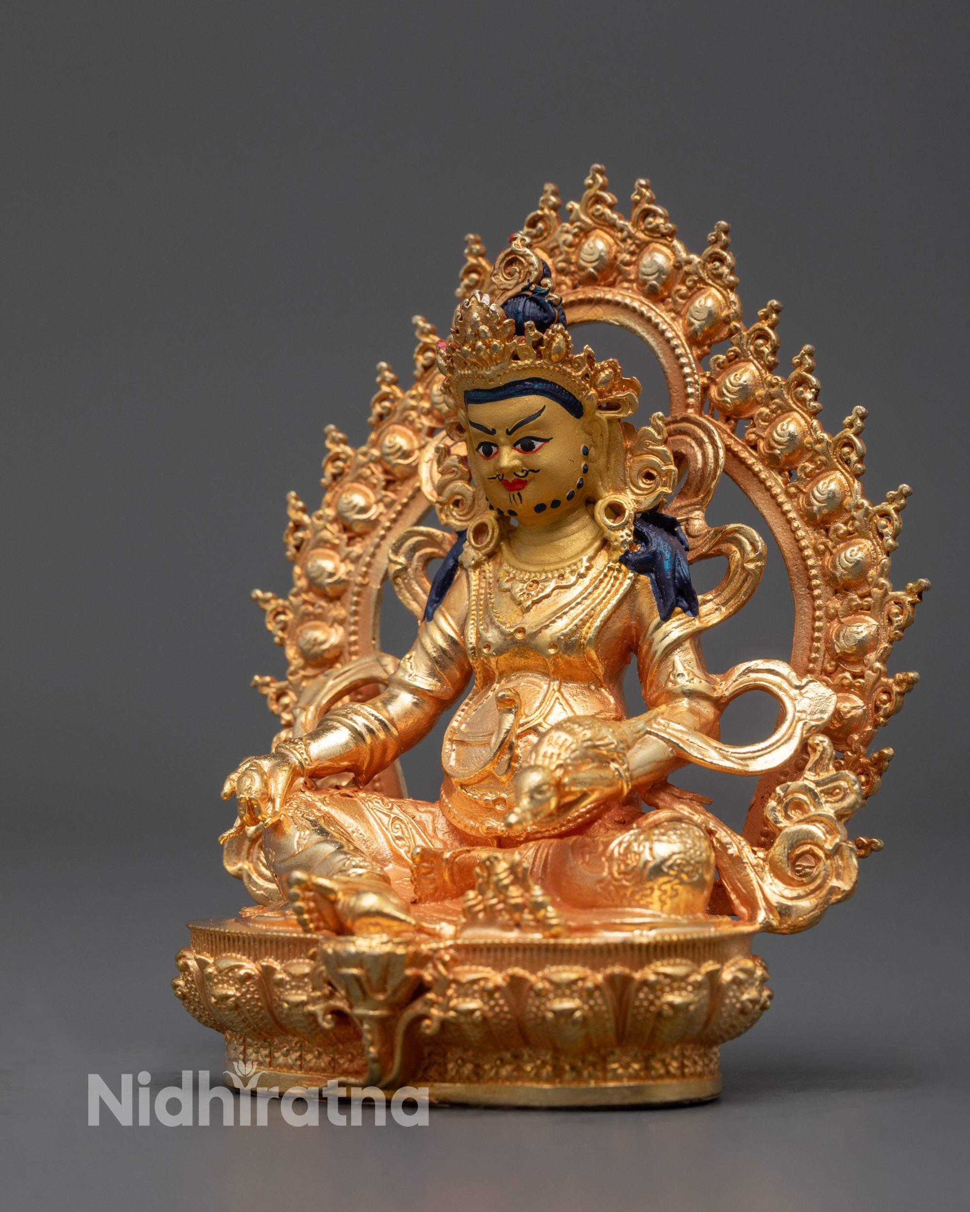 Machine-Made Dzambhala Statue from Nepal | Wealth and Abundance