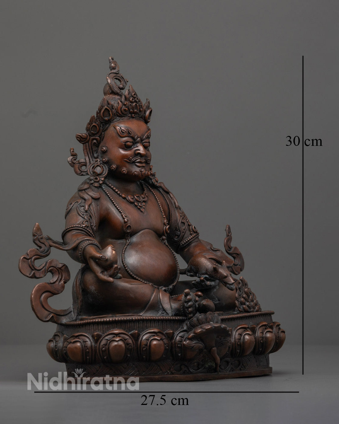 Dzambala Buddhist Wealth Deity Statue