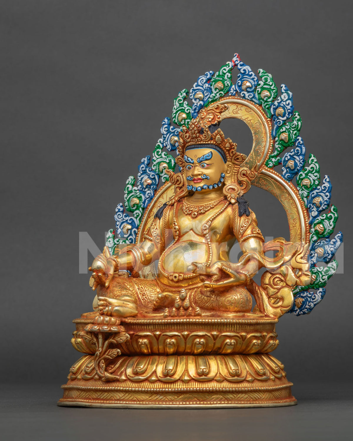 Dzambhala Statue from Nepal | Handcrafted Buddhist Wealth Deity