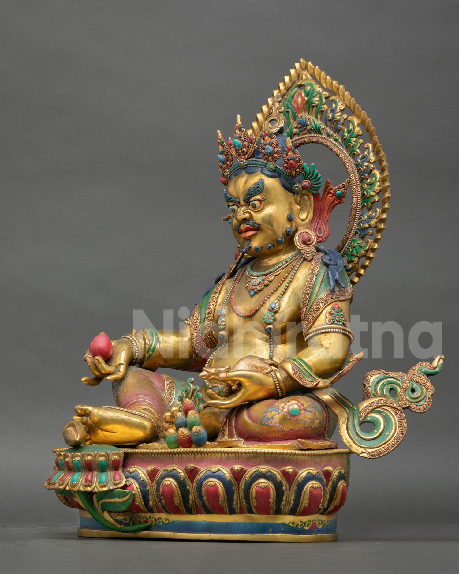 Tibetan Dzambhala Sculpture | Handcrafted  in Nepal