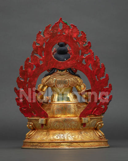 Dzambhala Statue from Nepal | Handcrafted Buddhist Wealth Deity