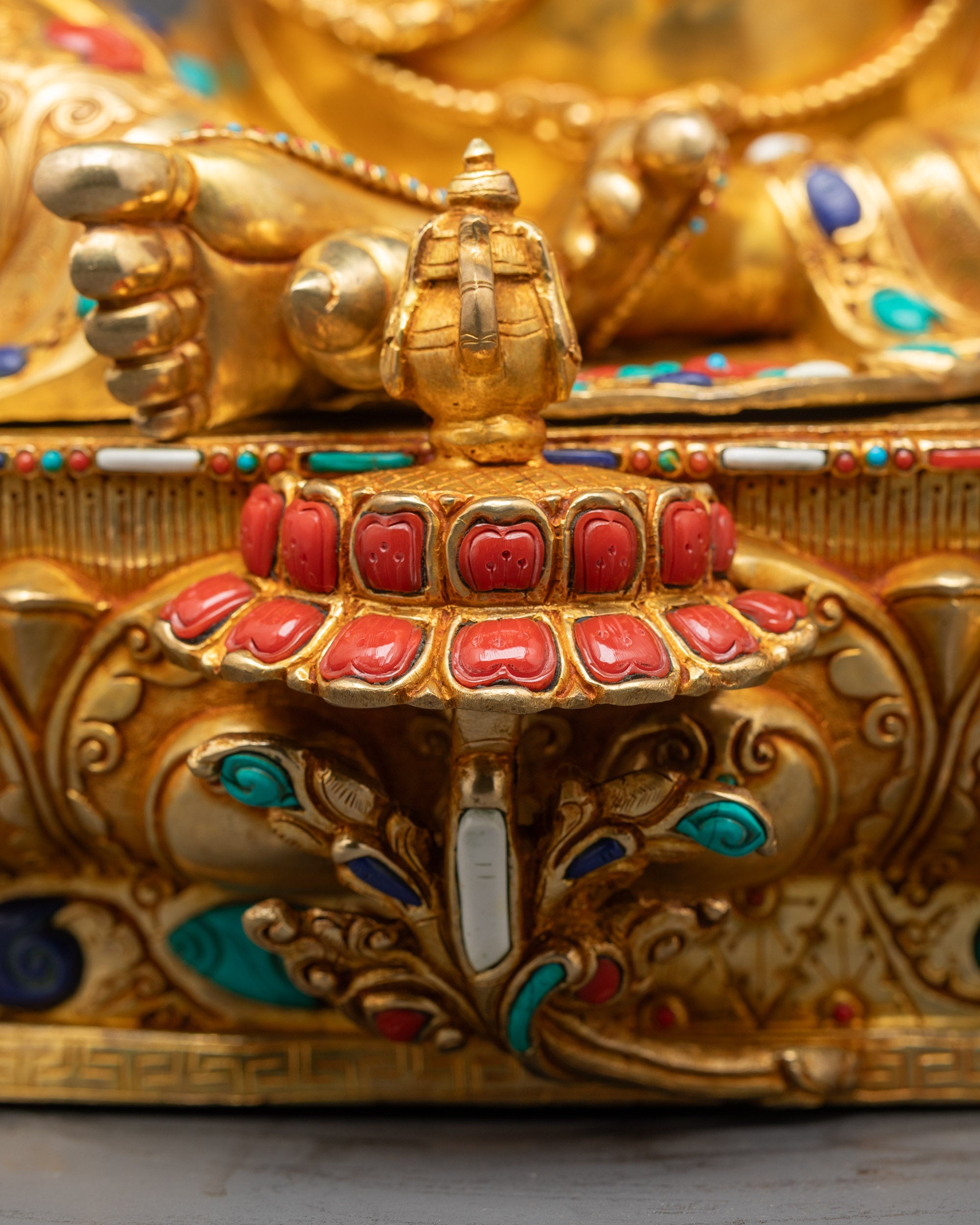 Deity of Wealth Jambhala Statue | Tibetan Buddhist Sculpture of Nepal