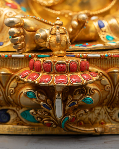 Deity of Wealth Jambhala Statue | Tibetan Buddhist Sculpture of Nepal