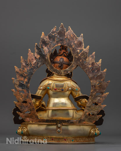 Nepalese Dzambhala Statue | Wealth Attraction Buddhist Figurine
