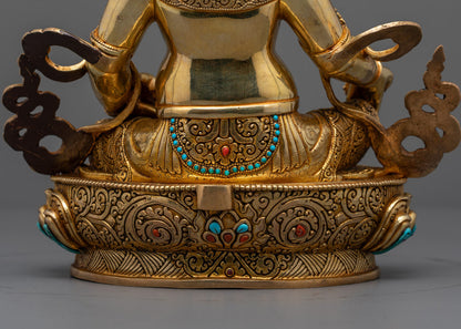 Sacred Dzambhala Statue | Hand-Carved from Nepal