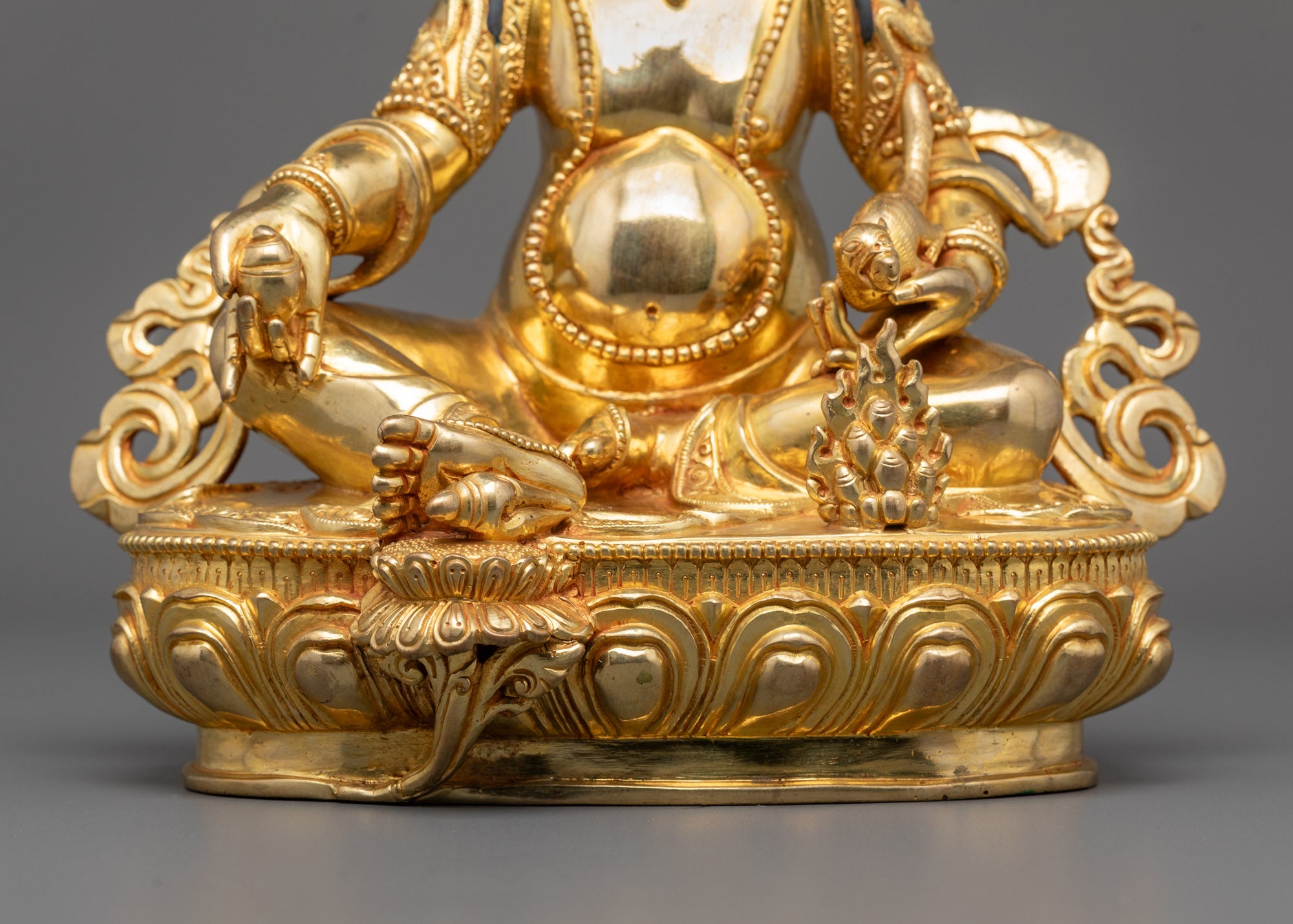 Nepalese Dzambhala Statue | Vajrayana Prosperity Deity