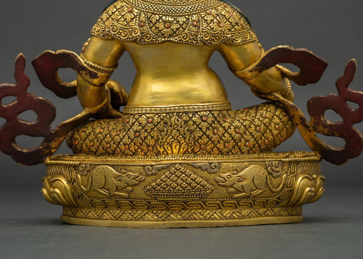 Wealth God Jambhala Sculpture |  Tibetan Prosperity & Abundance Deity