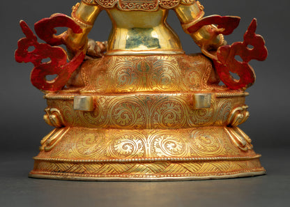 Dzambhala Statue from Nepal | Handcrafted Buddhist Wealth Deity
