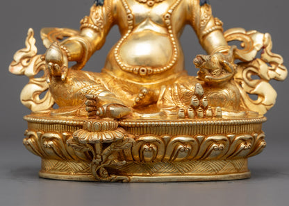 Hand-Crafted Dzambhala Sculpture | Tibetan Wealth Deity