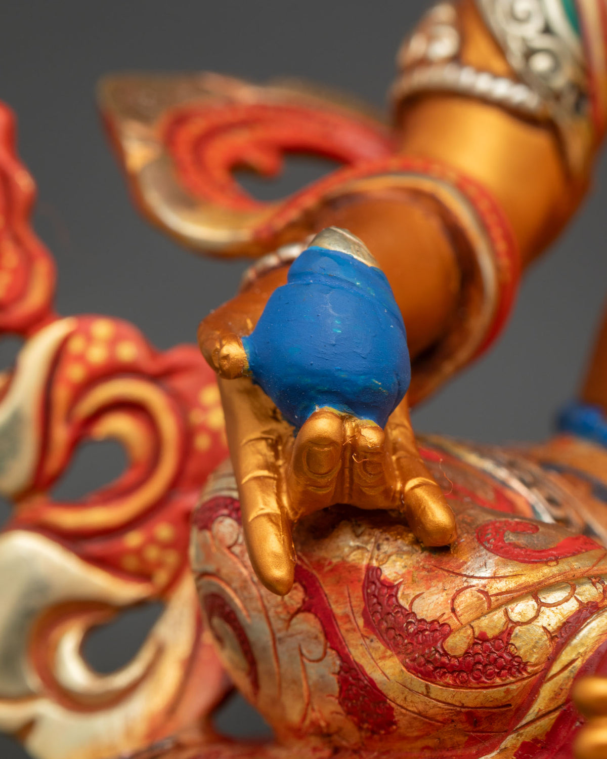 Buddhist Dzambhala Statue | Traditional Sacred Sculpture