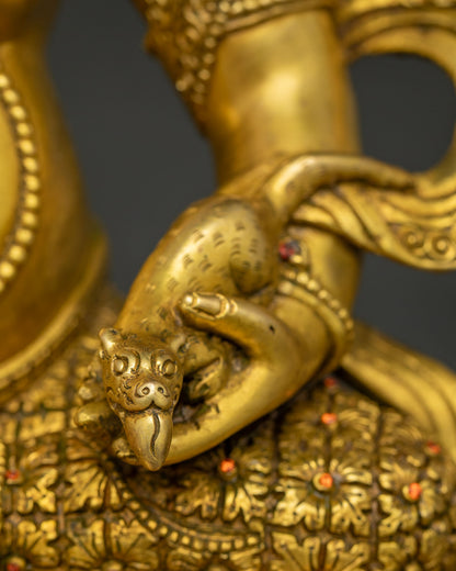 Wealth God Jambhala Sculpture |  Tibetan Prosperity & Abundance Deity