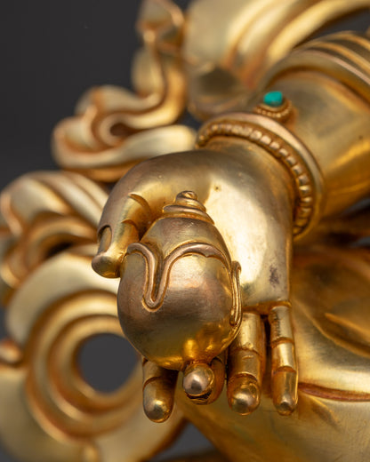 Nepalese Dzambhala Statue | Wealth Attraction Buddhist Figurine