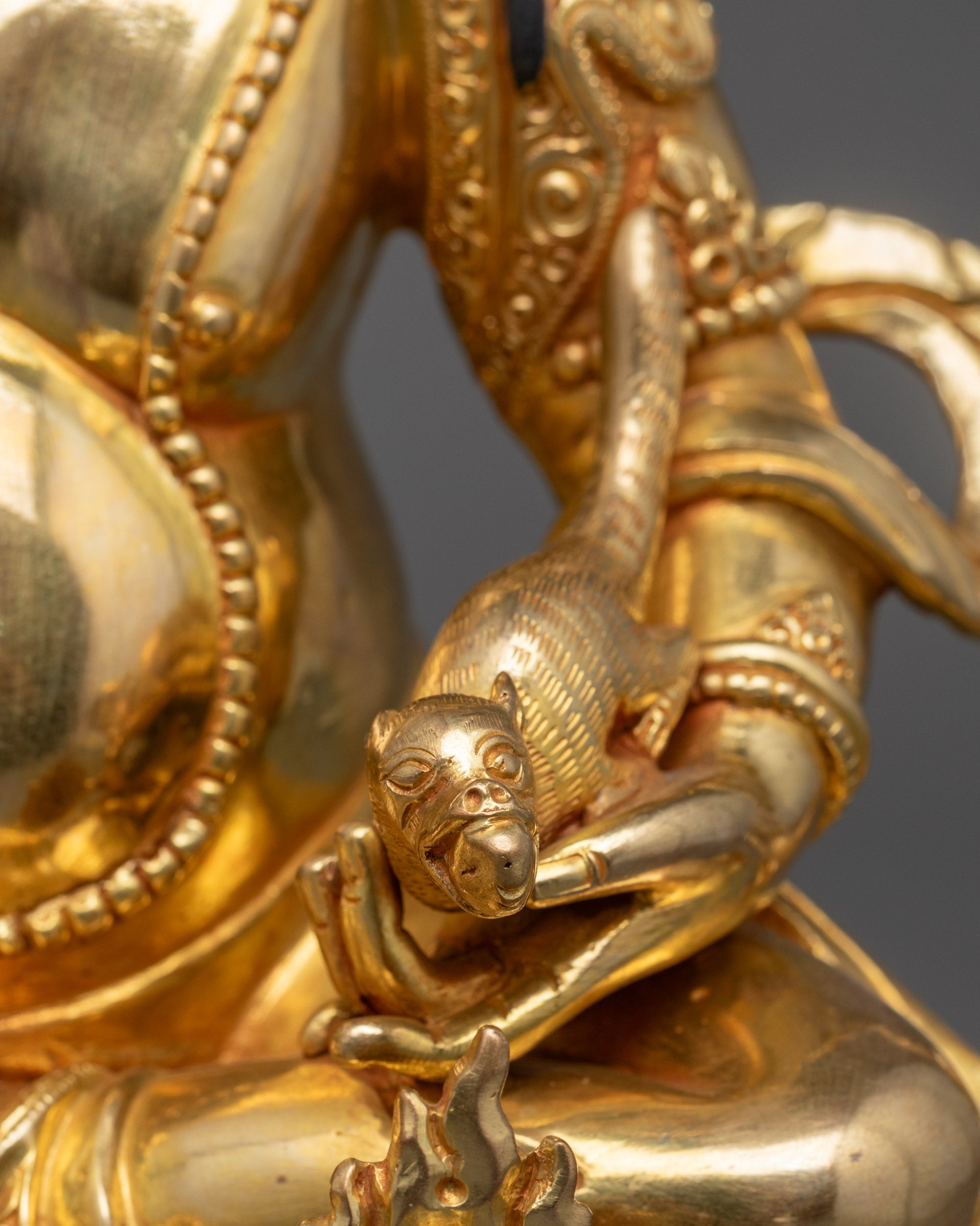 Nepalese Dzambhala Statue | Vajrayana Prosperity Deity