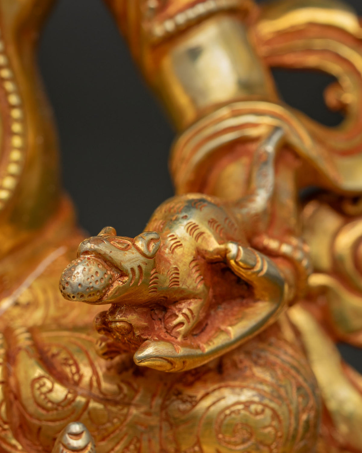 Dzambhala Statue from Nepal | Handcrafted Buddhist Wealth Deity