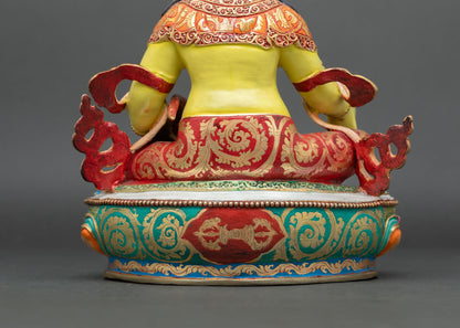 Multi-Color Dzambhala Statue | Fierce Protector of Fortune