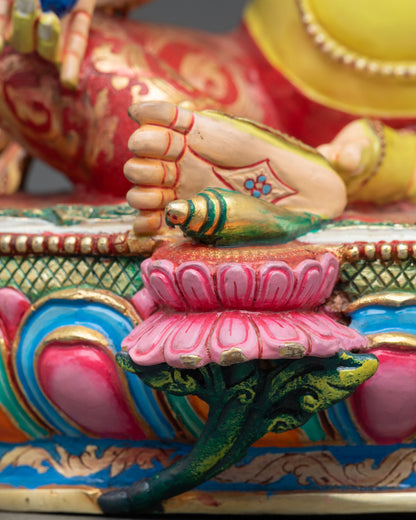 Multi-Color Dzambhala Statue | Fierce Protector of Fortune