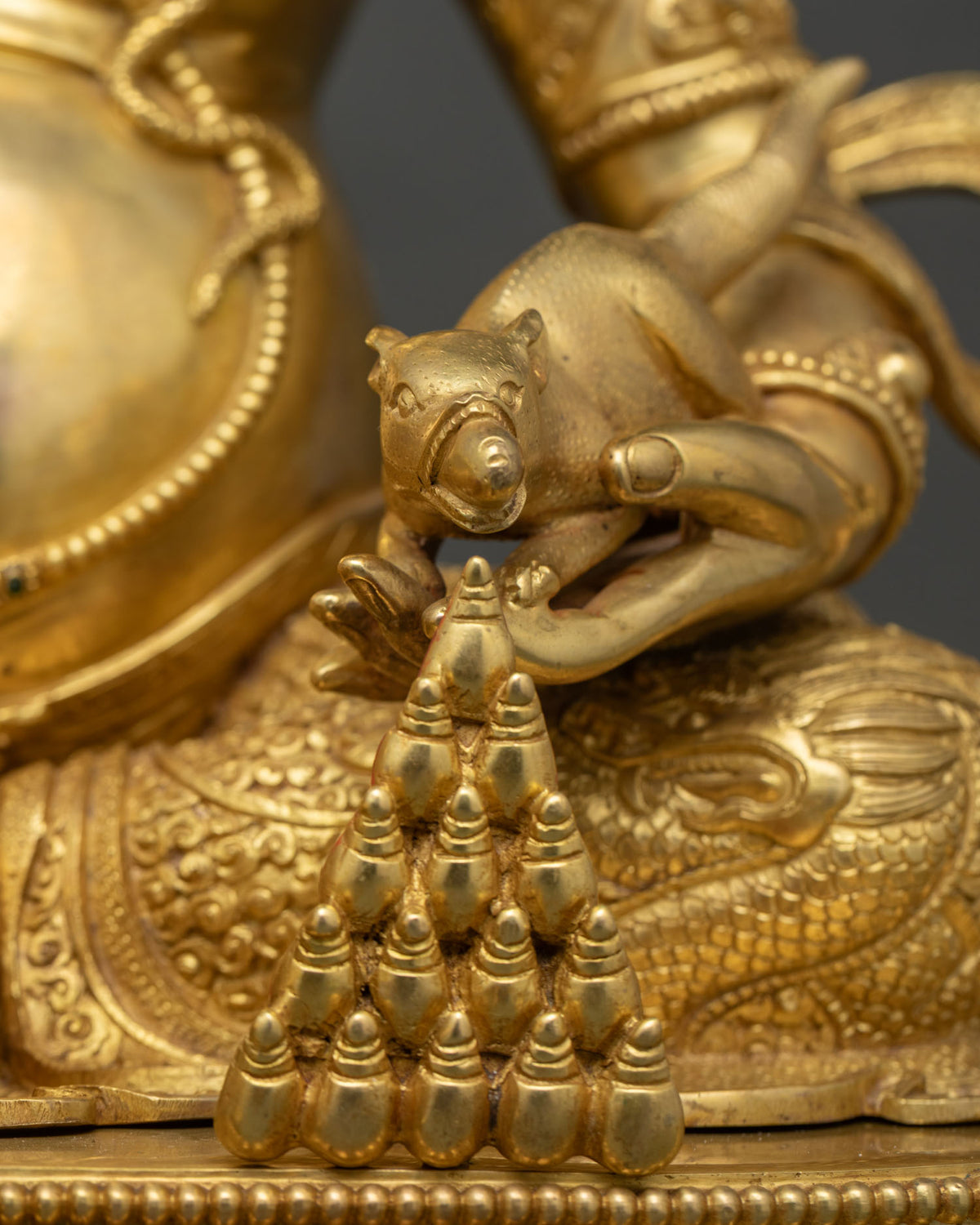 Dzambhala Copper Statue – Hand-Carved Wealth Deity from Nepal