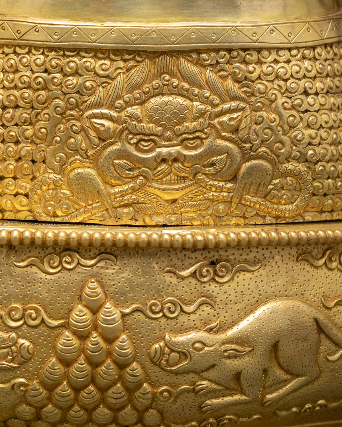 Dzambhala Copper Statue – Hand-Carved Wealth Deity from Nepal