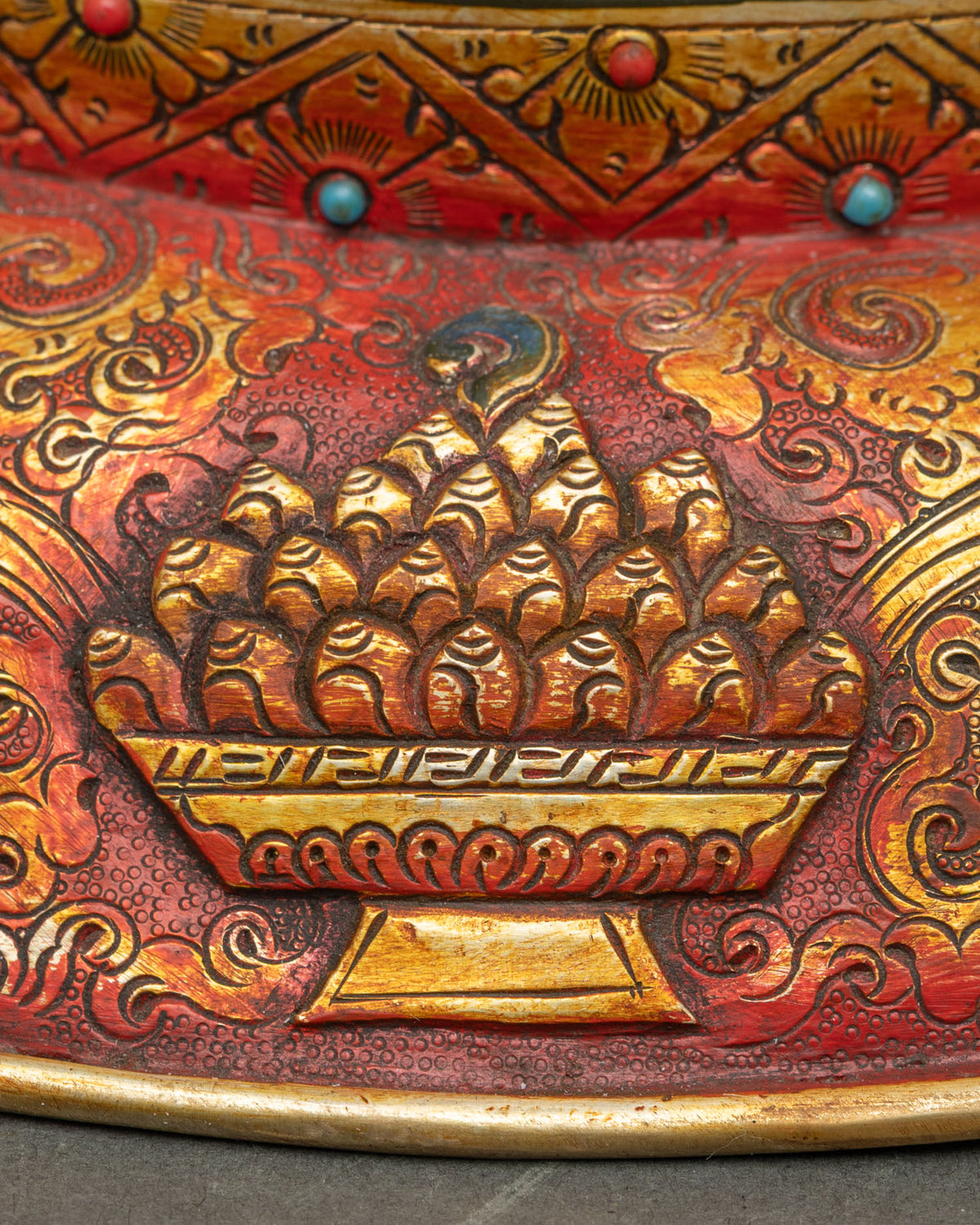 Colorful Yellow Dzambhala Copper Statue | Manifest Wealth & Prosperity