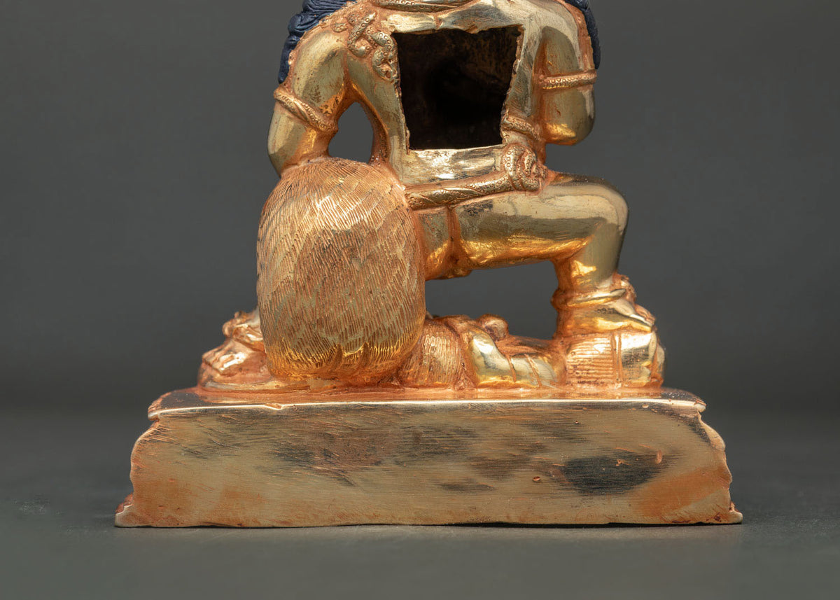 Black Dzambhala Statue | Sacred Buddhist Wealth Deity