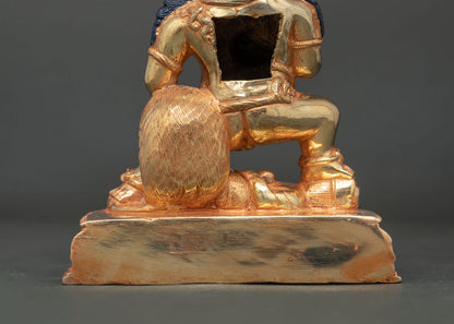 Black Dzambhala Statue | Sacred Buddhist Wealth Deity