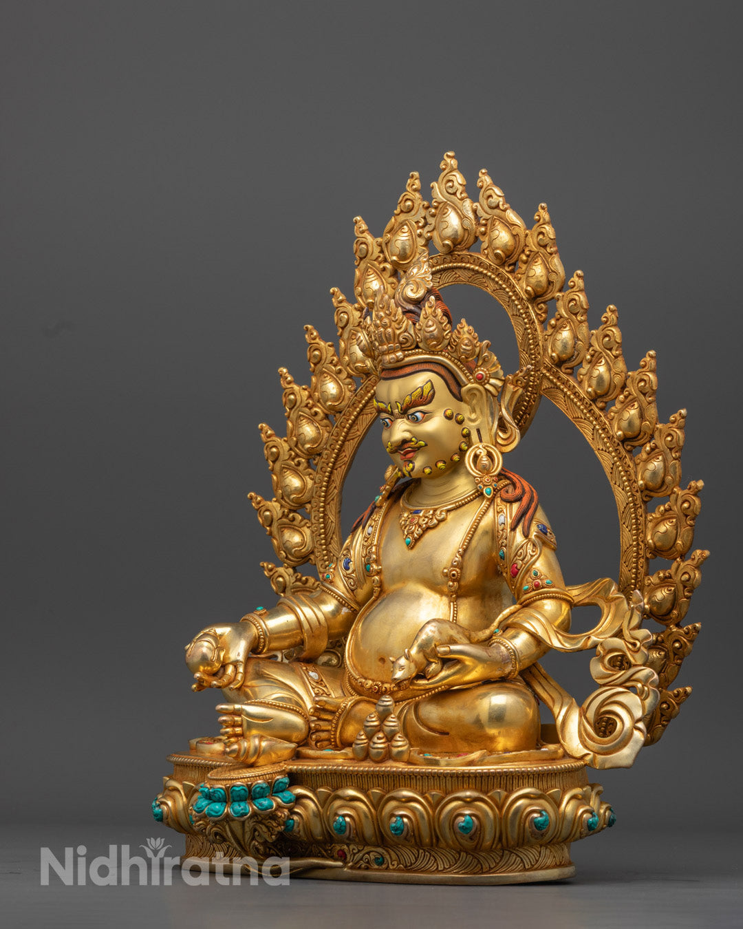 Nepalese Dzambhala Statue | Wealth Attraction Buddhist Figurine