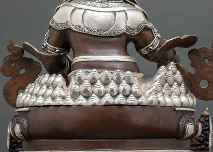Dzambhala With Throne Statue