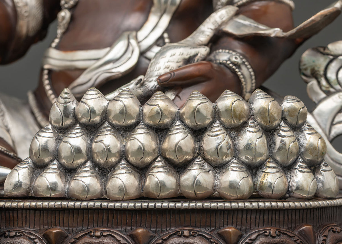 Oxidized Dzambhala Statue for Abundance & Fortune | Wealth God Figurine