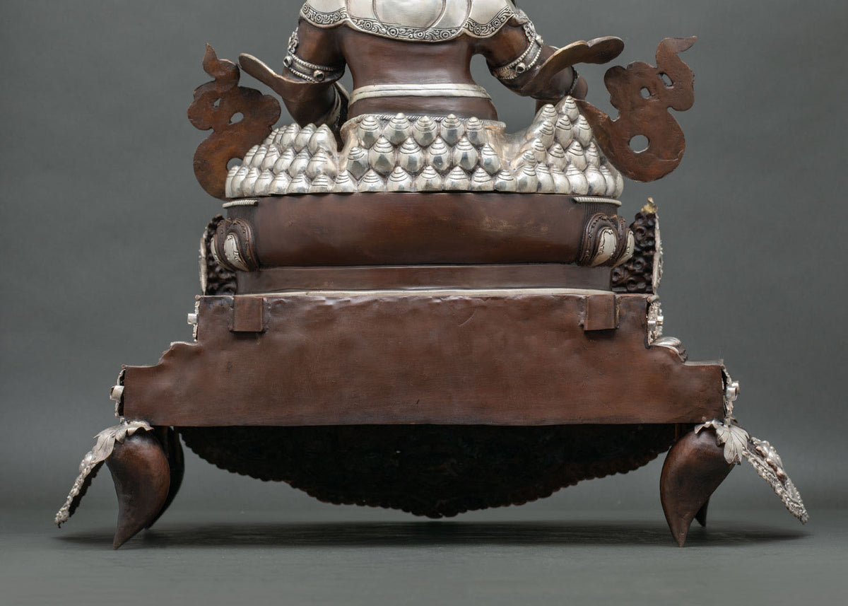 Dzambhala With Throne Statue