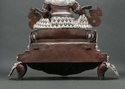 Dzambhala With Throne Statue