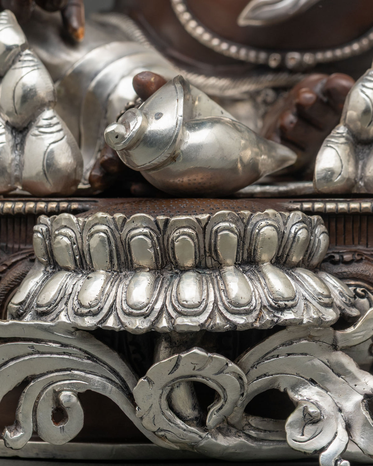 Oxidized Dzambhala Statue for Abundance & Fortune | Wealth God Figurine