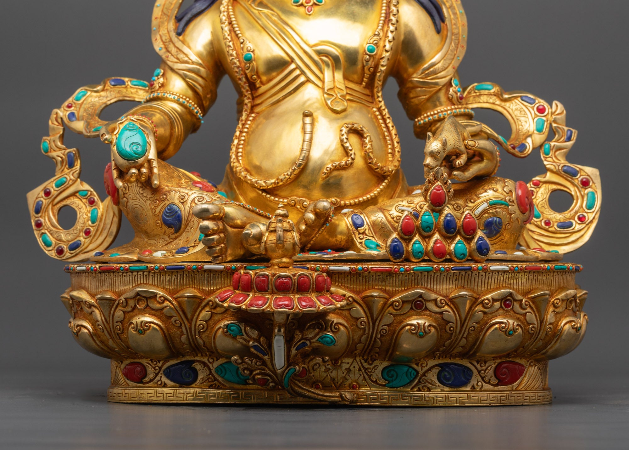 Deity of Wealth Jambhala Statue | Tibetan Buddhist Sculpture of Nepal
