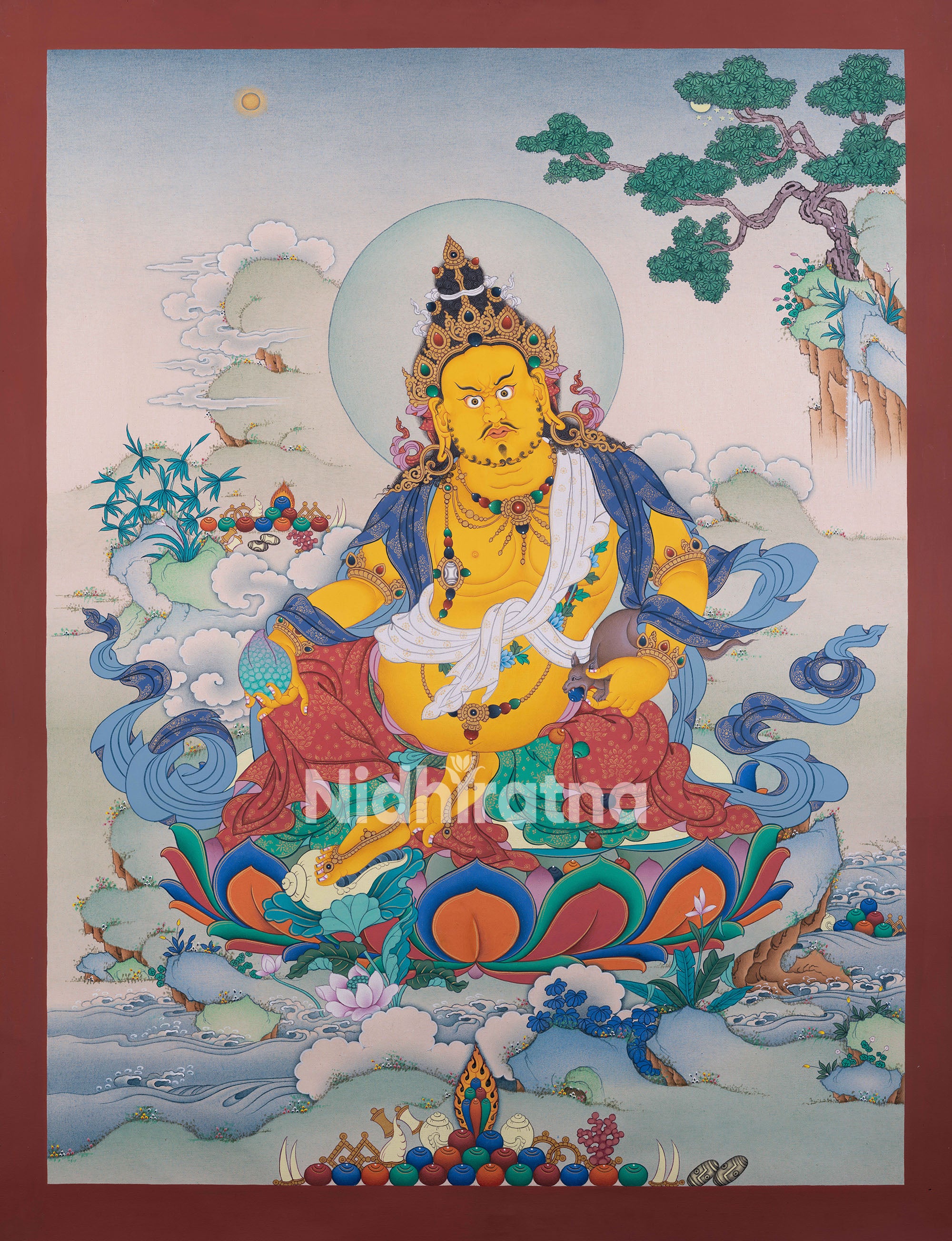 Dzambhala Thangka  Print Art