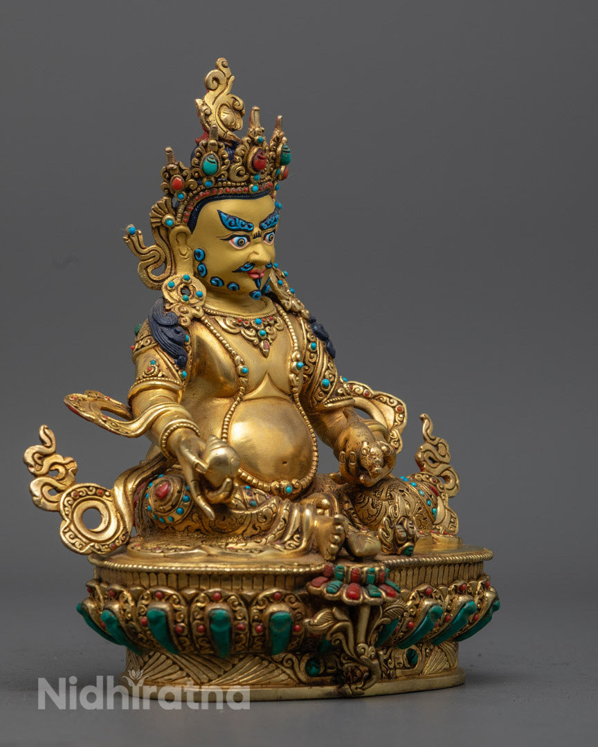 Dzambhala Buddha Statue – Sacred Tibetan Art for Wealth &amp; Spiritual Growth