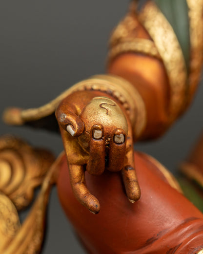 Yellow Dzambhala Statue | Tibetan Buddhist Guardian of Wealth