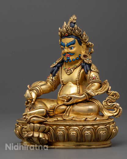 Dzambhala Statue | Nepalese Artisan-Crafted Wealth Statue