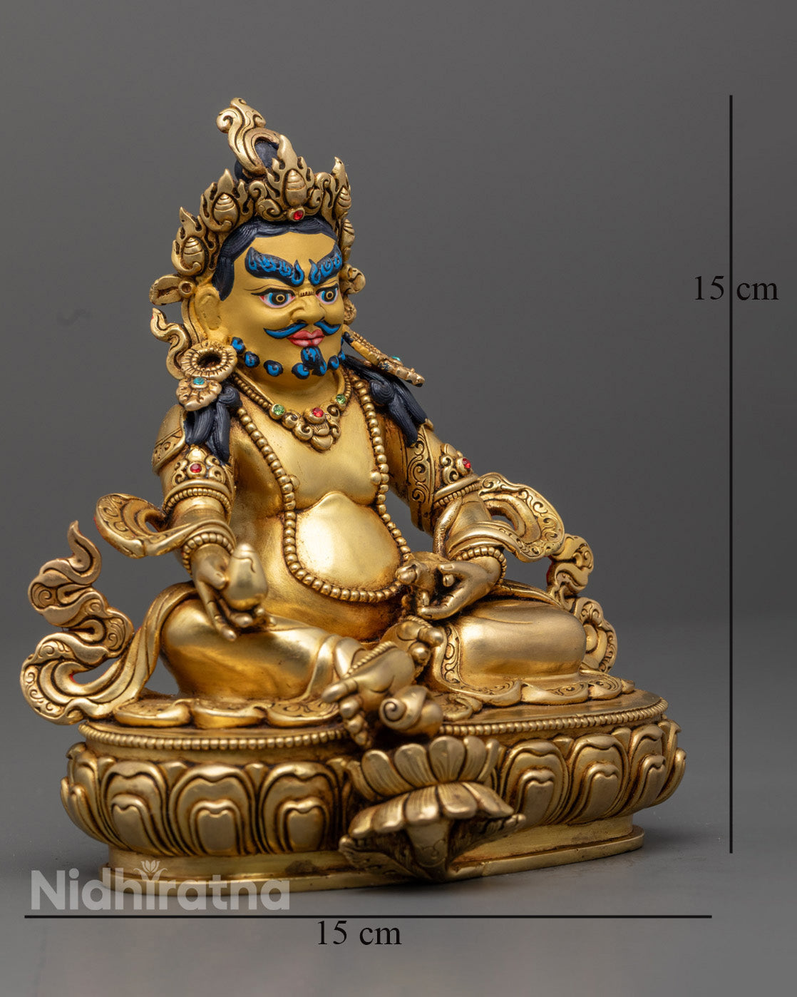 Dzambhala Statue | Nepalese Artisan-Crafted Wealth Statue