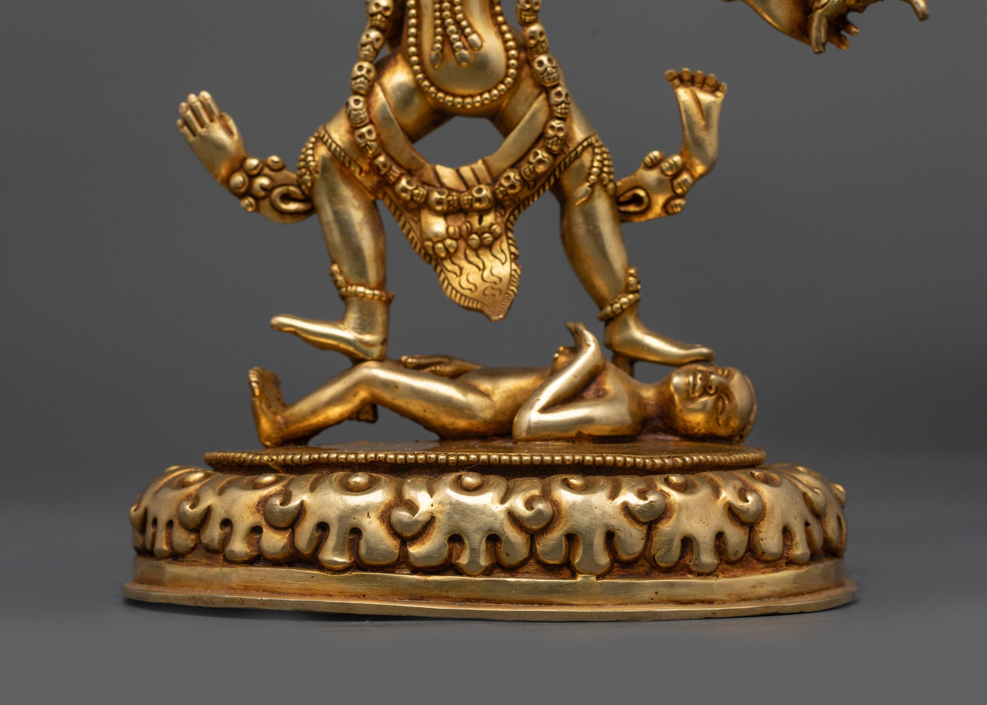 Exquisite Blue Tara Ekajati Statue | Traditional Tibetan Buddhist Art
