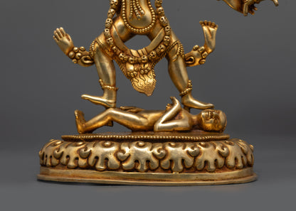 Exquisite Blue Tara Ekajati Statue | Traditional Tibetan Buddhist Art
