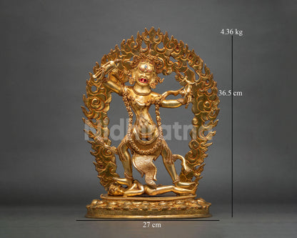 Authentic Ekajati Copper Statue – One-Eyed Tantric Protectress