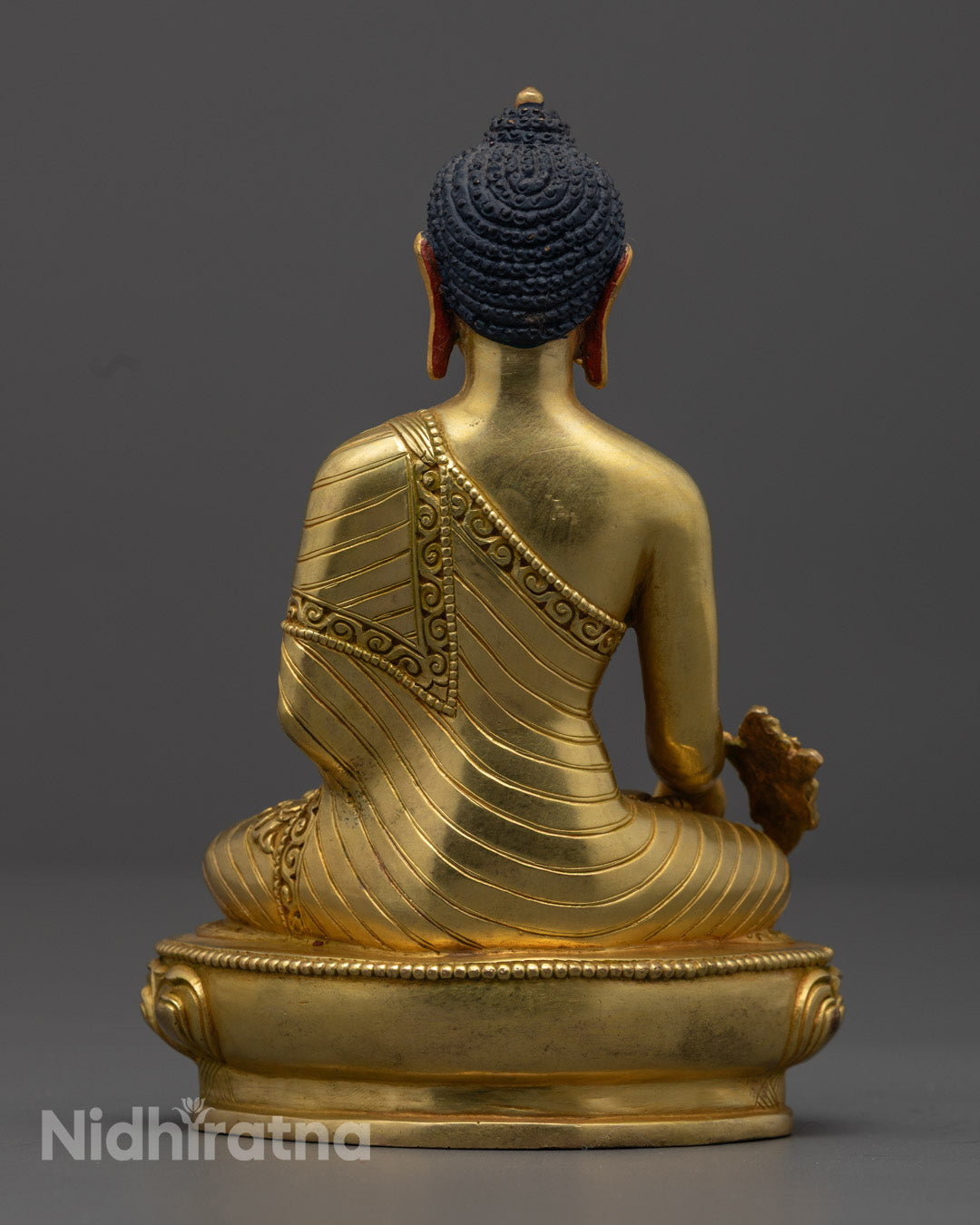 Elegant Medicine Buddha Statue for Home Decor, Promoting Peace, Tranquility, and Healing
